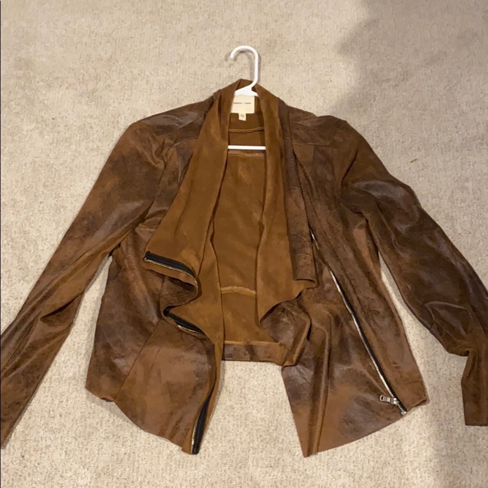 Urban Outfitters Brown Leather Jacket